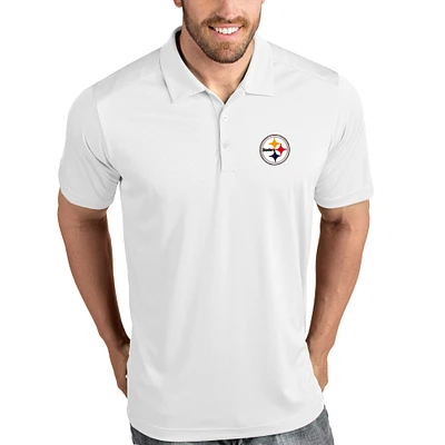 Pittsburgh Steelers Antigua Tribute Polo - White