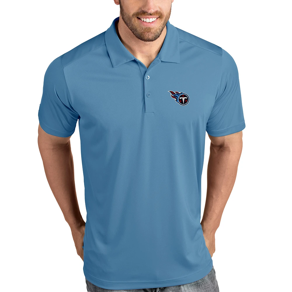 Tennessee Titans Antigua Tribute Polo - Light Blue