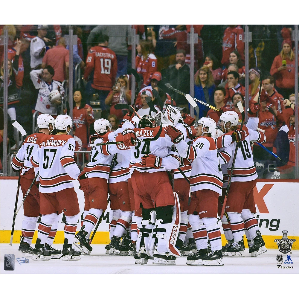 Carolina Hurricanes Unsigned 2019 Stanley Cup Playoffs Game 7 Win vs. Washington Capitals Team Celebration Photograph