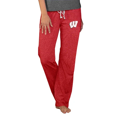 Women's Concepts Sport Red Wisconsin Badgers Quest Knit Lightweight Pants