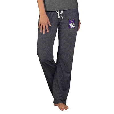 Women's Concepts Sport Charcoal Northwestern Wildcats Quest Knit Lightweight Pants