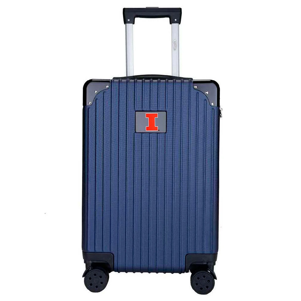 MOJO Navy Illinois Fighting Illini Premium 21'' Carry-On Hardcase Luggage