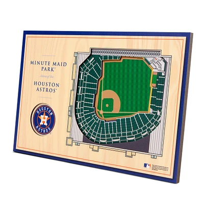 Houston Astros 14'' x 10.5'' 3D StadiumViews Desktop Display