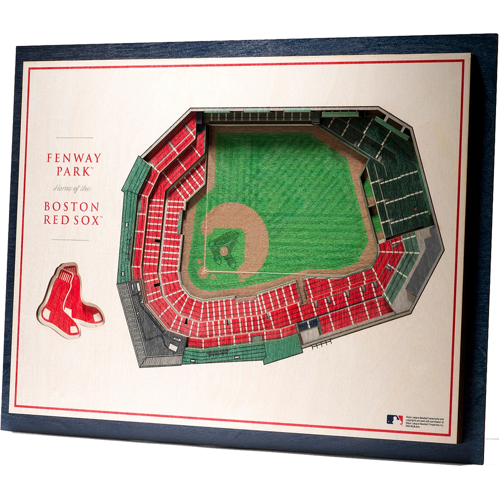 Boston Red Sox 17'' x 13'' 5-Layer 3D StadiumViews Wall Art