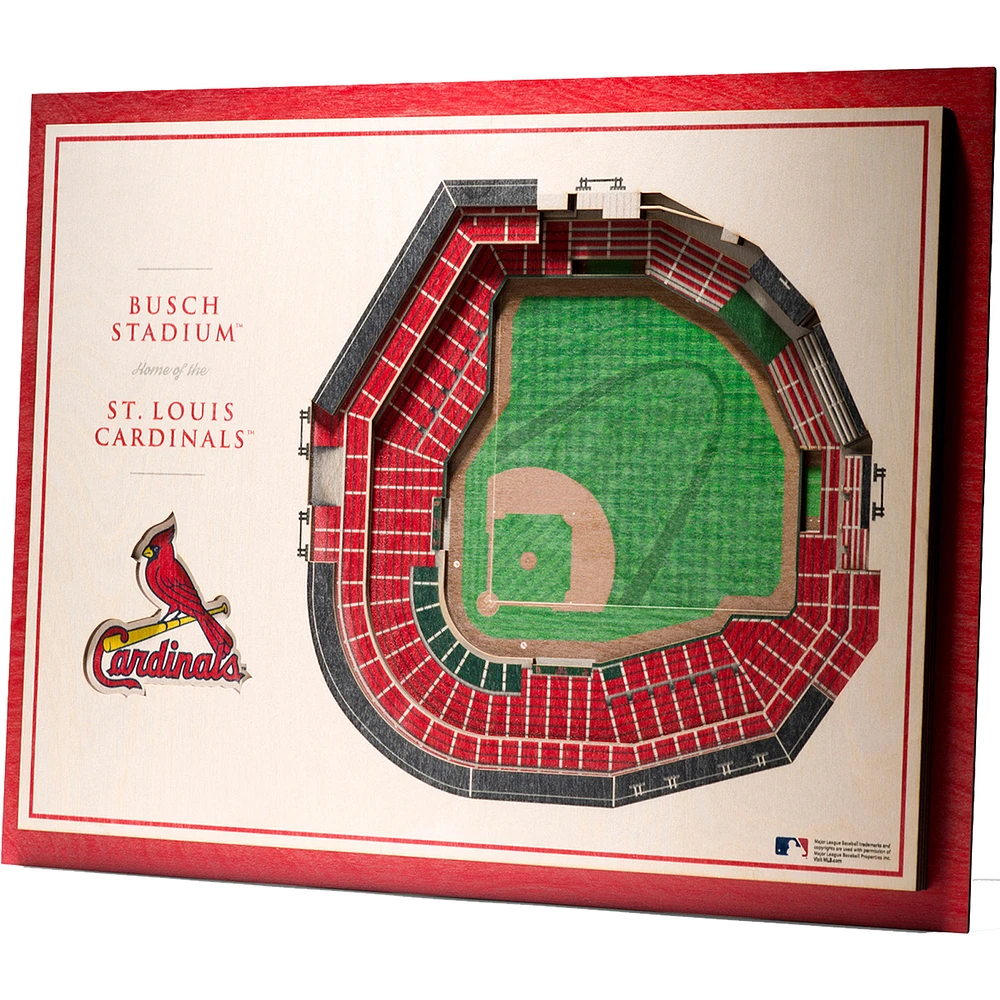 St. Louis Cardinals 17'' x 13'' 5-Layer StadiumViews 3D Wall Art