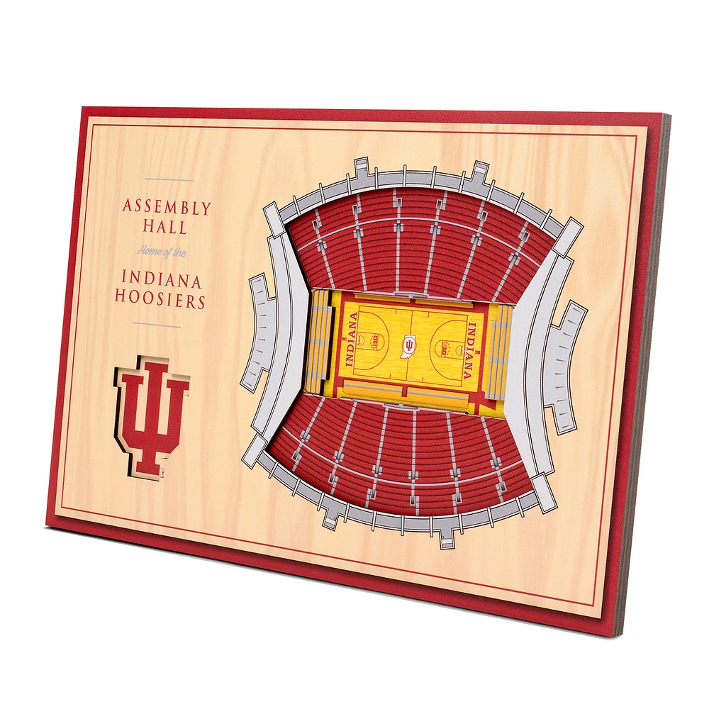 Indiana Hoosiers 14'' x 10.5'' 3D StadiumViews Desktop Display