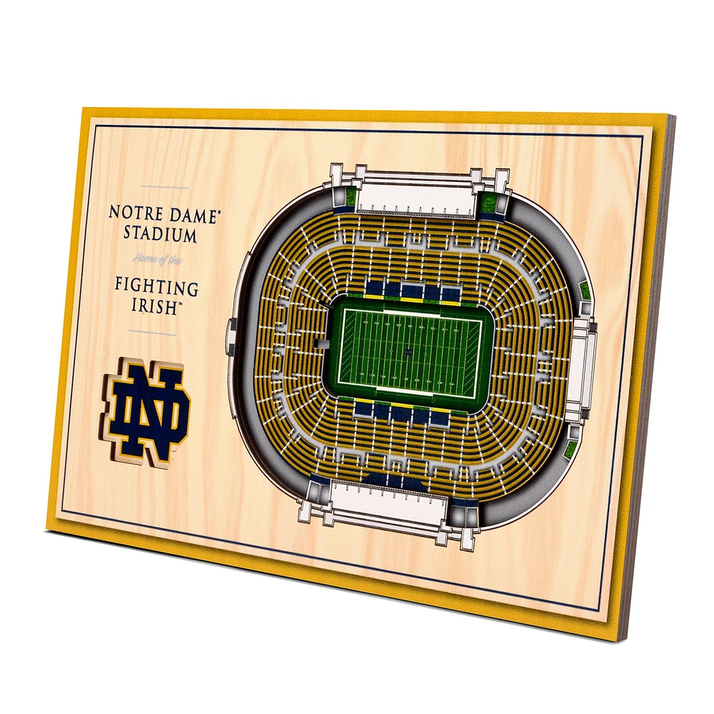 Notre Dame Fighting Irish 14'' x 10.5'' 3D StadiumViews Desktop Display