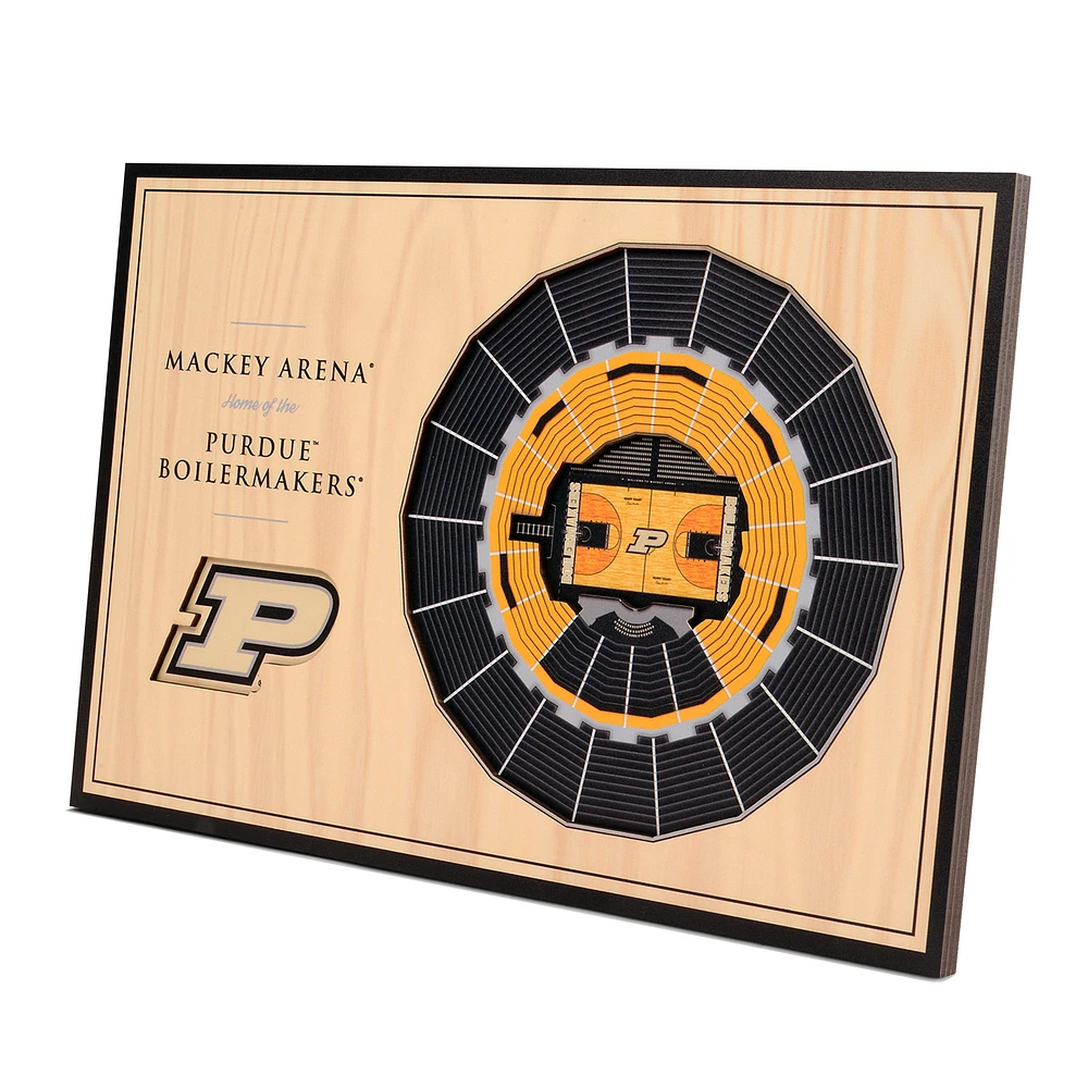 Purdue Boilermakers 12'' x 8'' 3D StadiumViews Arena Desktop Display