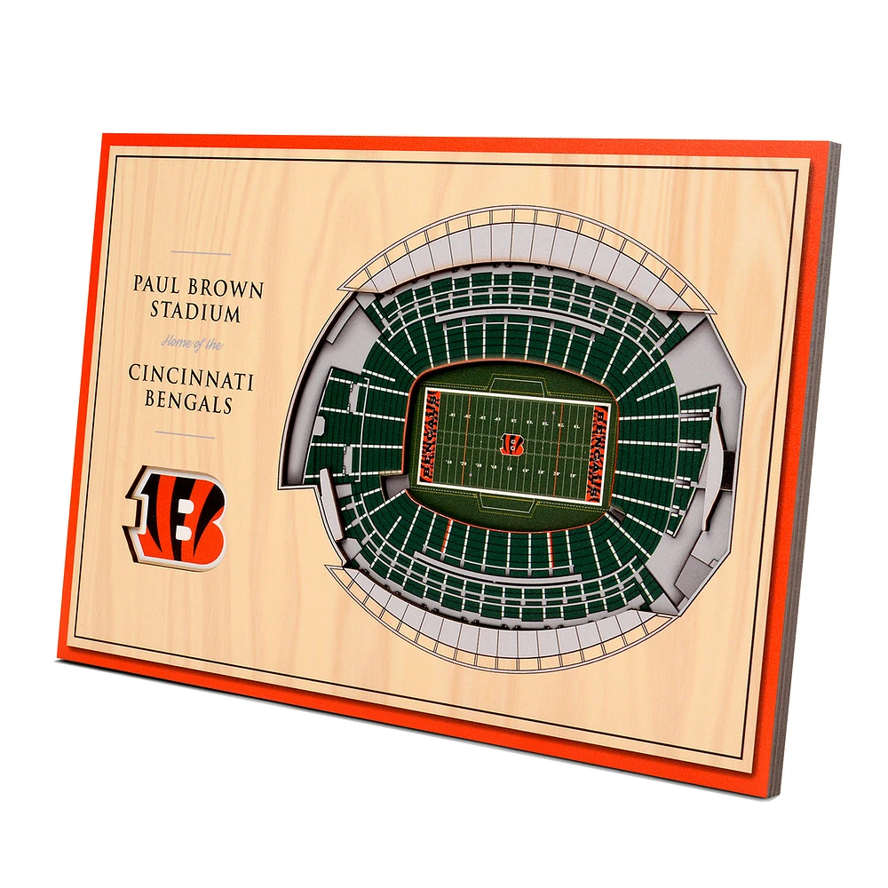 Cincinnati Bengals 14'' x 10.5'' 3D StadiumViews Desktop Display
