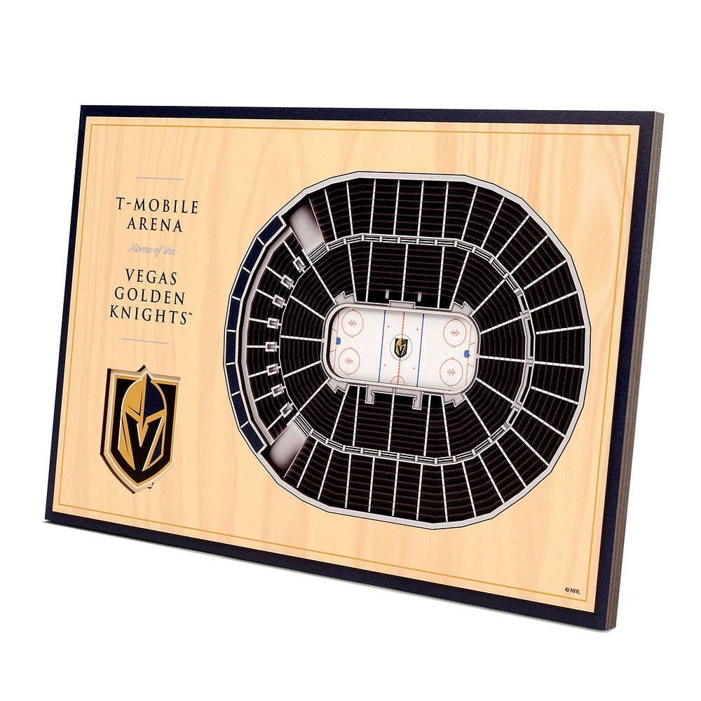 Vegas Golden Knights 14'' x 10.5'' 3D StadiumViews Desktop Display