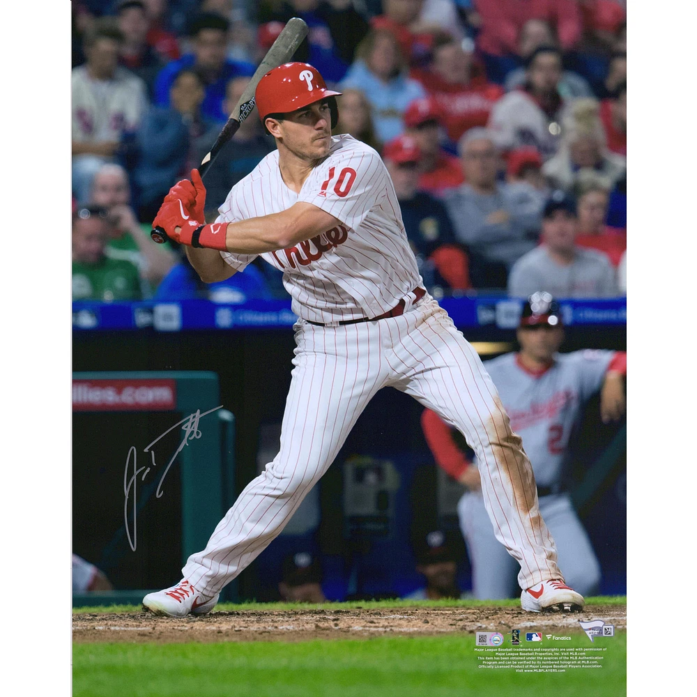 J.T. Realmuto Philadelphia Phillies Autographed 8" x 10" Hitting Photograph