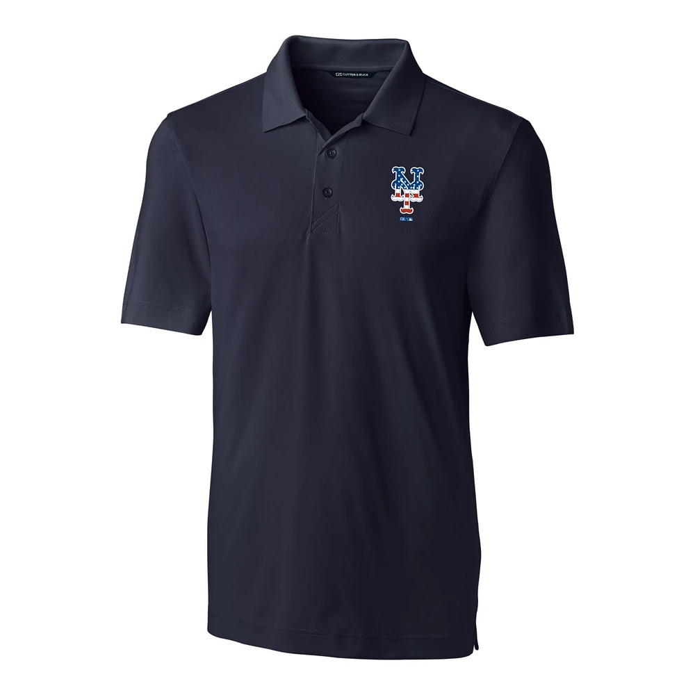 Men's Cutter & Buck Navy New York Mets Stars & Stripes Forge Polo