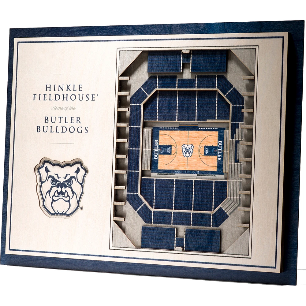 Butler Bulldogs 17'' x 13'' 5-Layer StadiumViews 3D Wall Art