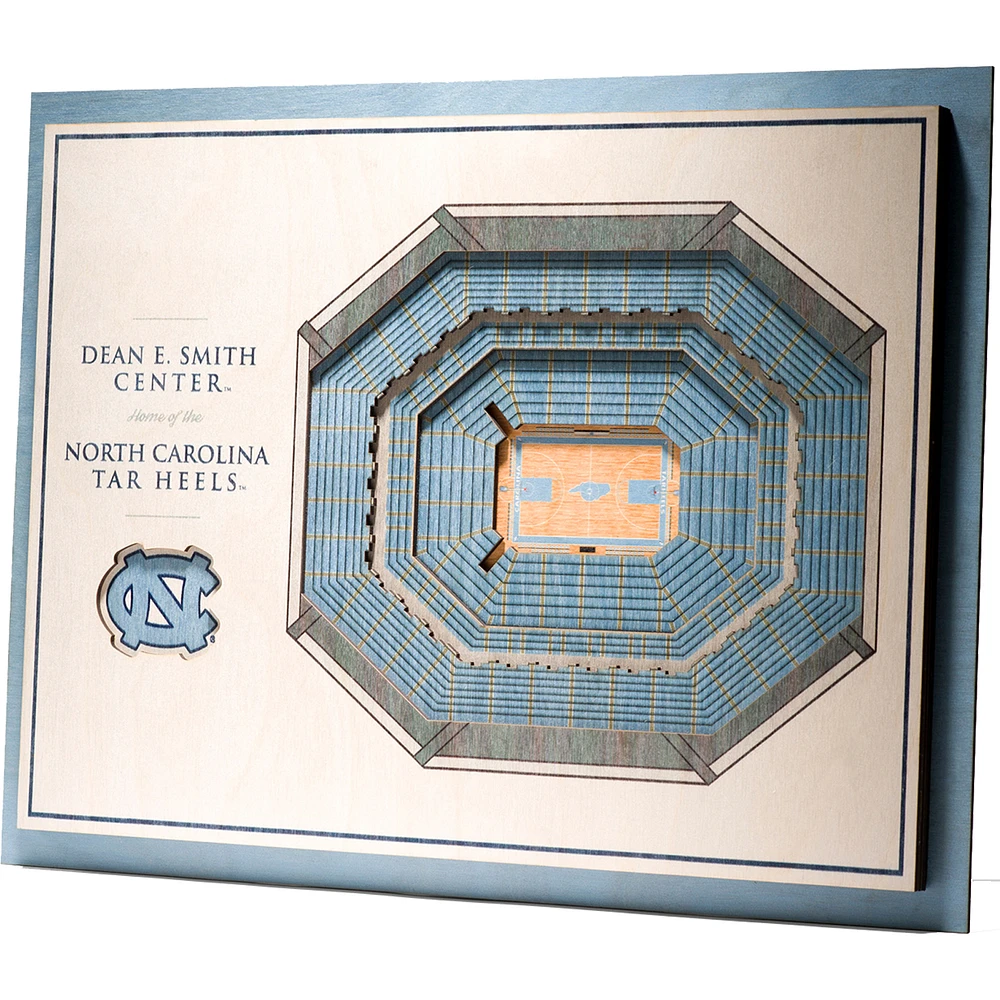North Carolina Tar Heels 17'' x 13'' 5-Layer StadiumViews 3D Wall Art
