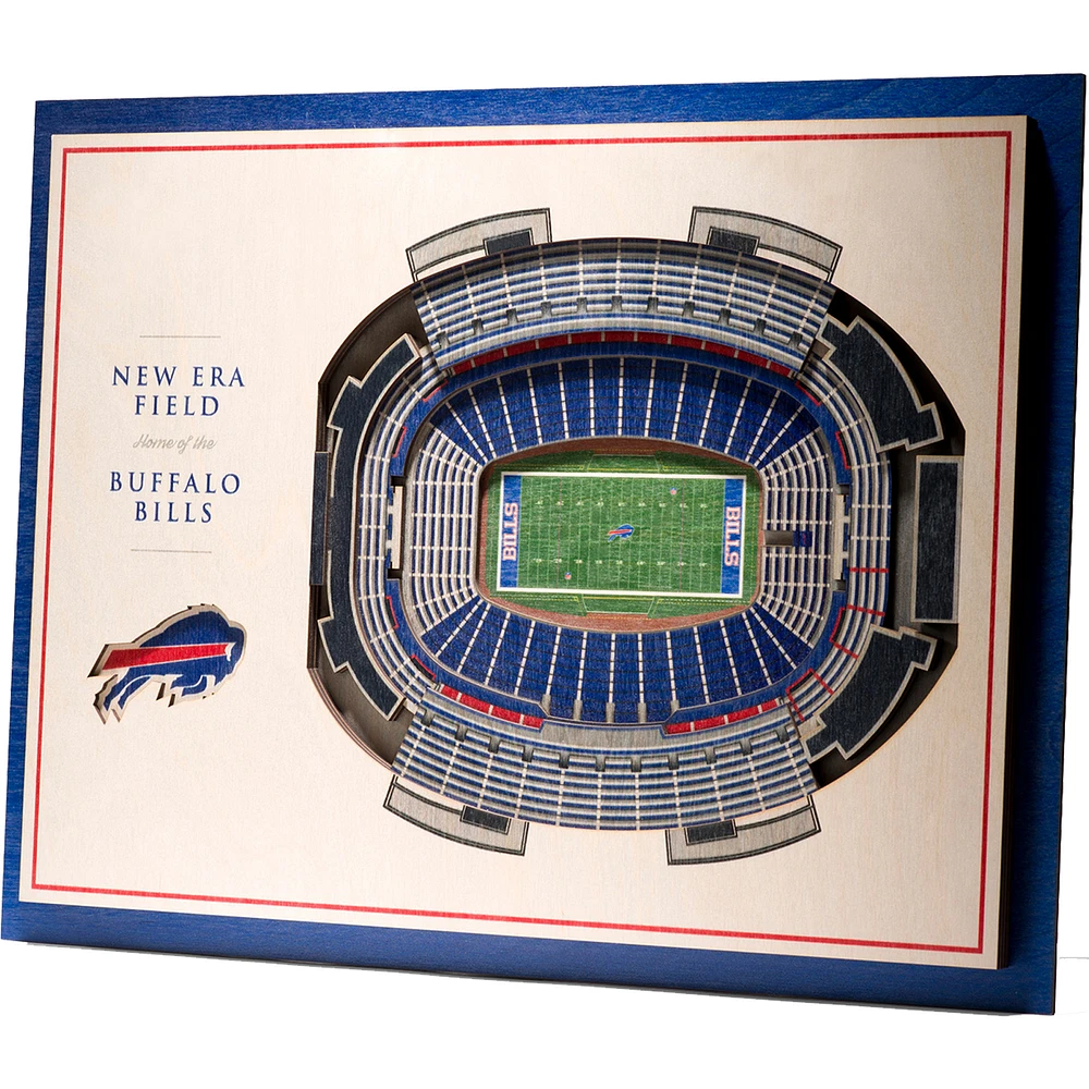 Buffalo Bills 17'' x 13'' 5-Layer StadiumViews 3D Wall Art