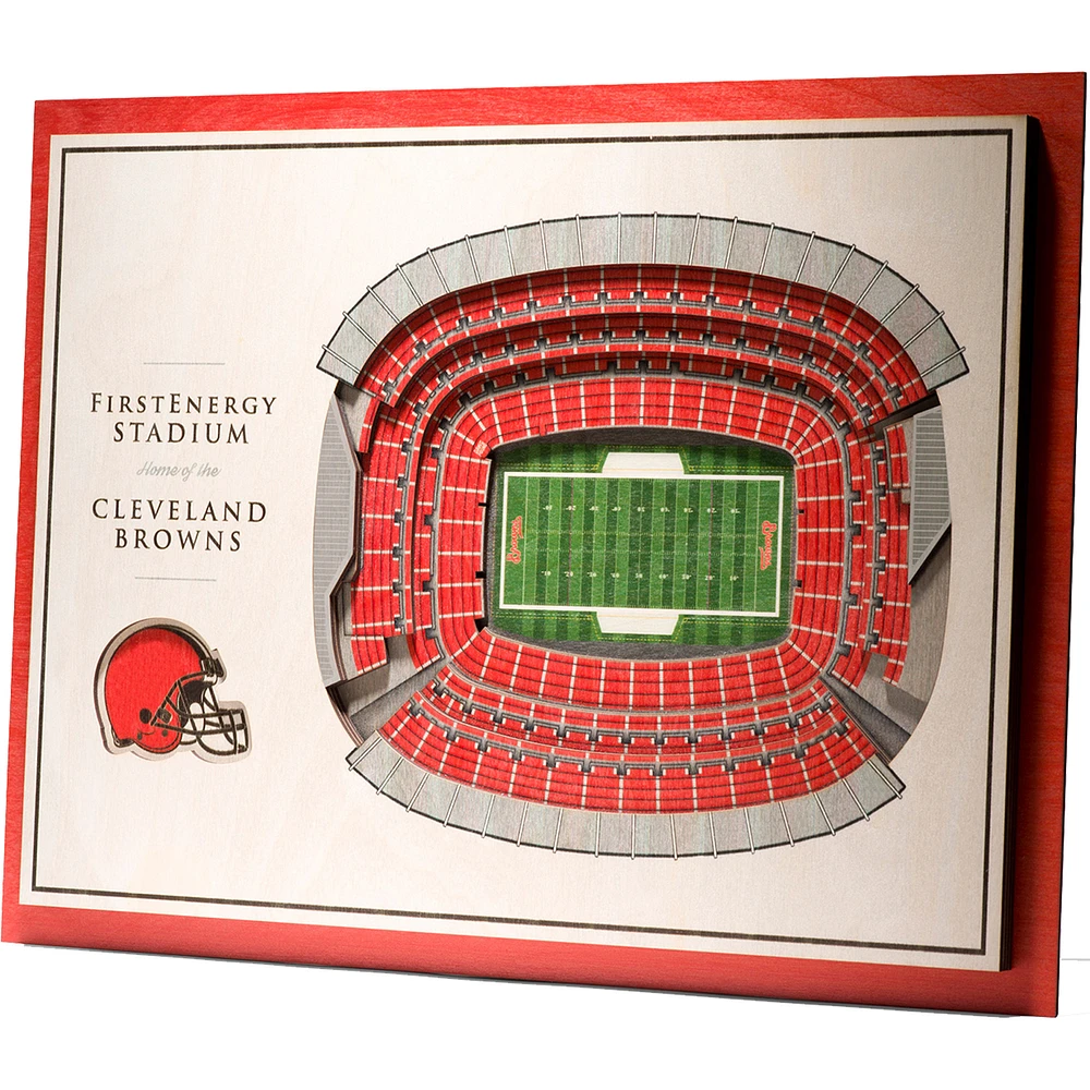 Cleveland Browns 17'' x 13'' 5-Layer StadiumViews 3D Wall Art