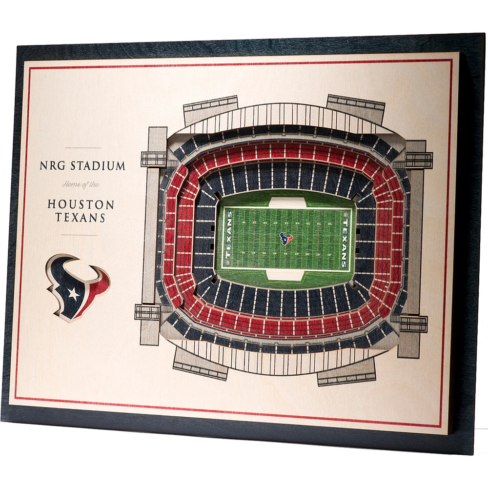 Houston Texans 17'' x 13'' 5-Layer StadiumViews 3D Wall Art