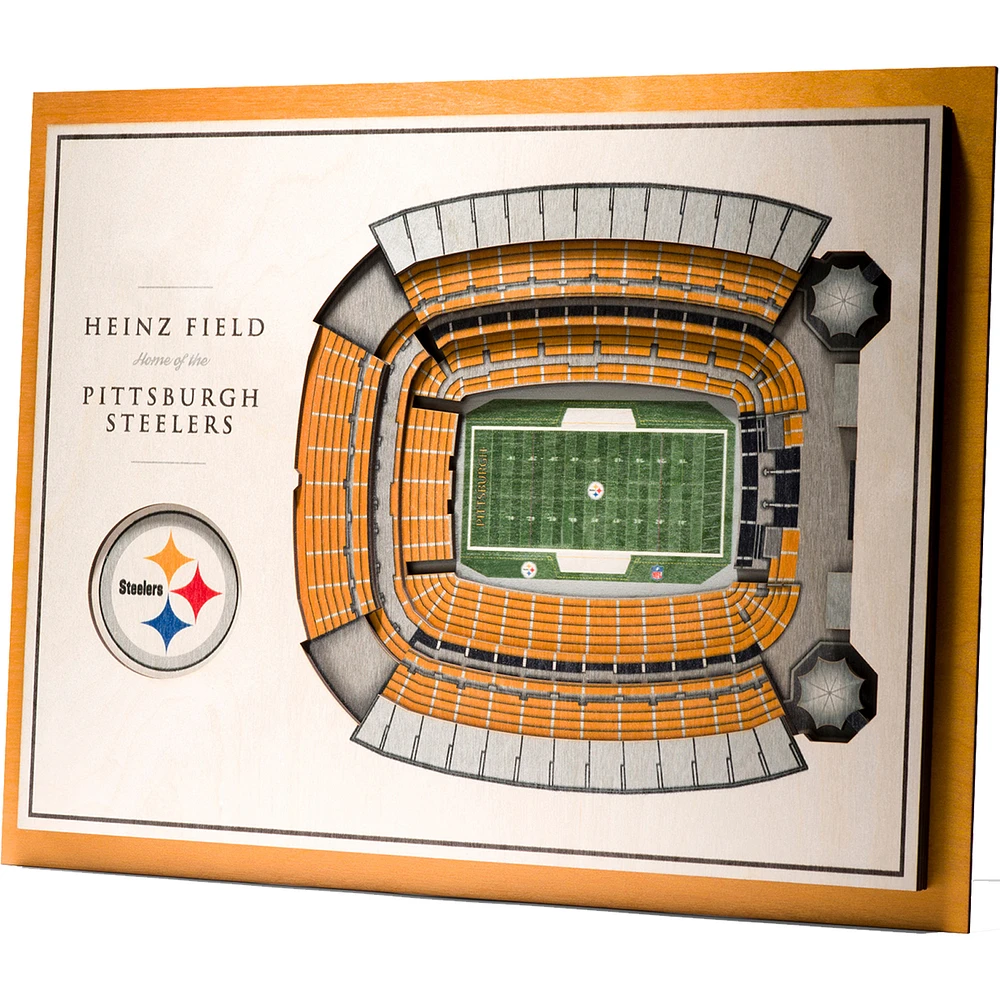Pittsburgh Steelers 17'' x 13'' 5-Layer StadiumViews 3D Wall Art