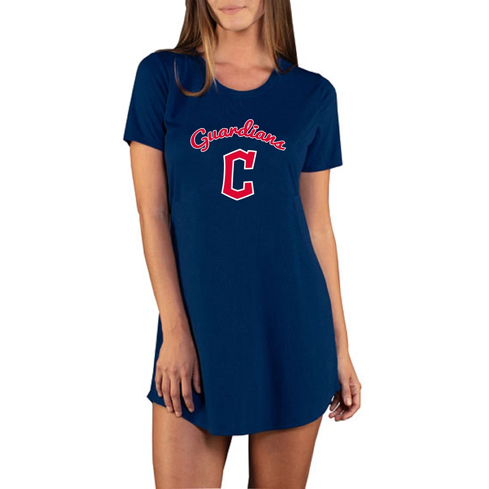 Women's Concepts Sport Navy Cleveland Indians Marathon Knit Nightshirt