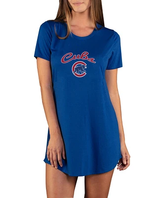 Women's Concepts Sport Royal Chicago Cubs Marathon Knit Nightshirt