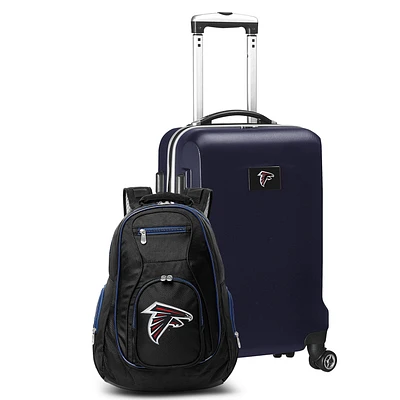 MOJO Navy Atlanta Falcons 2-Piece Backpack & Carry-On Set