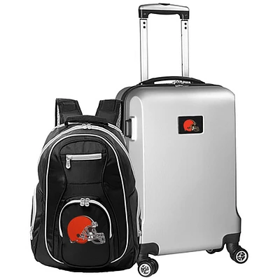 MOJO Silver Cleveland Browns 2-Piece Backpack & Carry-On Set