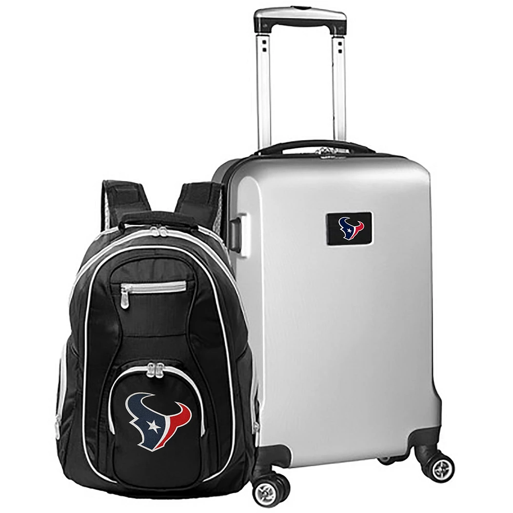 MOJO Silver Houston Texans 2-Piece Backpack & Carry-On Set