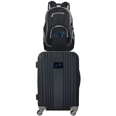 MOJO Gray Carolina Panthers 2-Piece Backpack & Carry-On Luggage Set