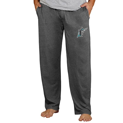 Men's Concepts Sport Charcoal Miami Marlins Cooperstown Quest Lounge Pants