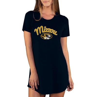 Women's Concepts Sport Black Missouri Tigers Marathon Nightshirt