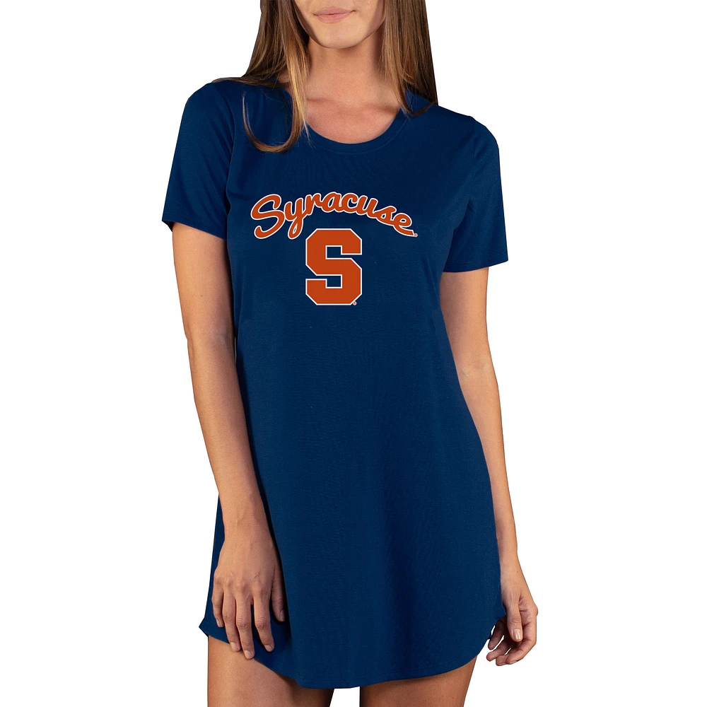 Women's Concepts Sport Navy Syracuse Orange Marathon Nightshirt