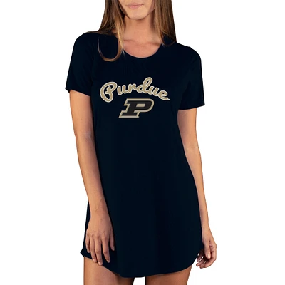 Women's Concepts Sport Black Purdue Boilermakers Marathon Nightshirt