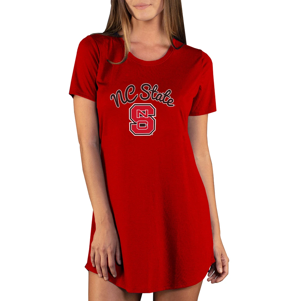 Women's Concepts Sport Red NC State Wolfpack Marathon Nightshirt