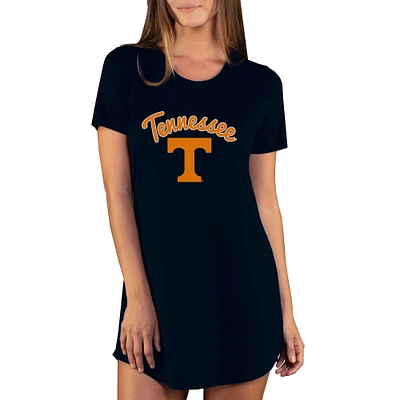 Women's Concepts Sport Black Tennessee Volunteers Marathon Nightshirt