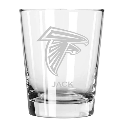 Atlanta Falcons 15oz. Personalized Double Old Fashion Etched Glass