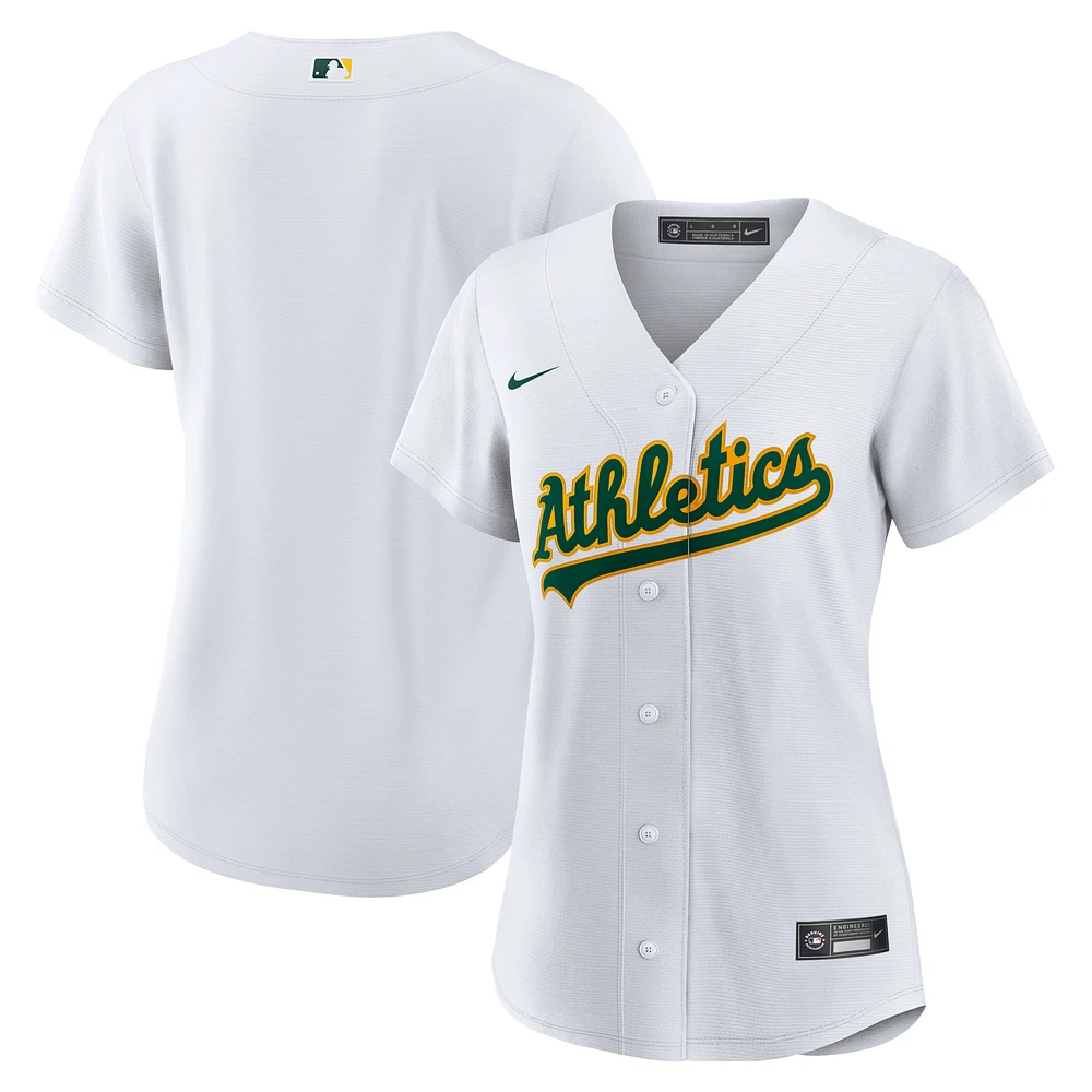 Women's Nike White Athletics Home Replica Team Jersey