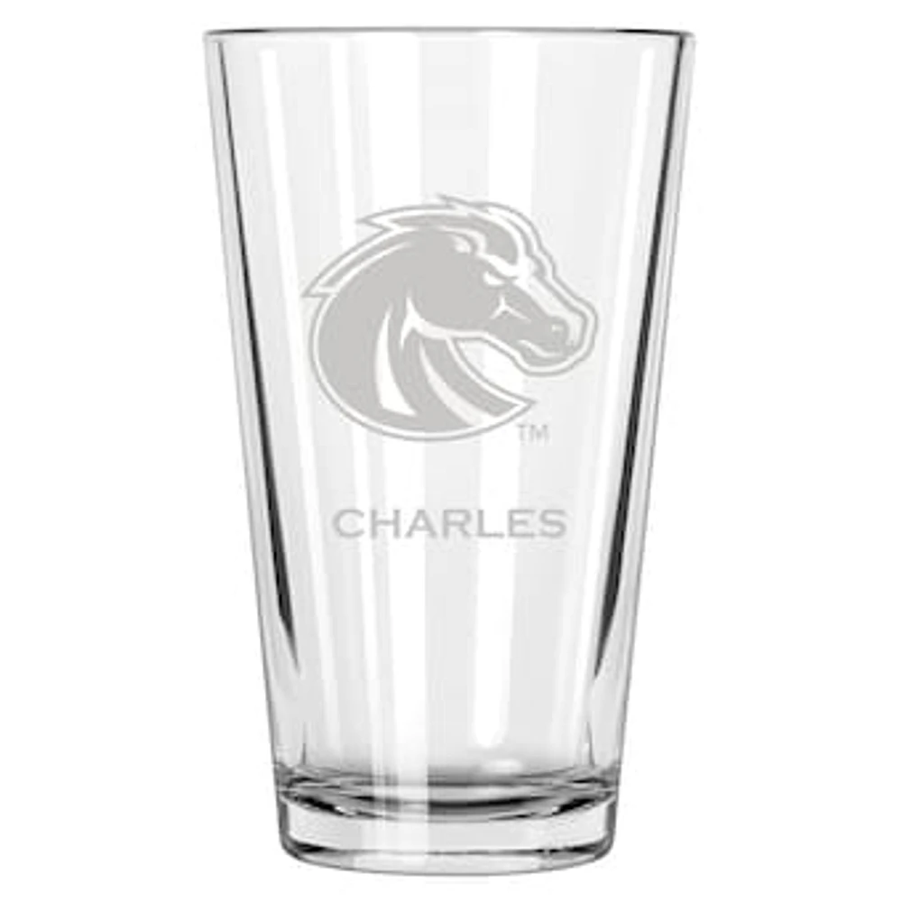 Boise State Broncos 16oz. Personalized Etched Pint Glass