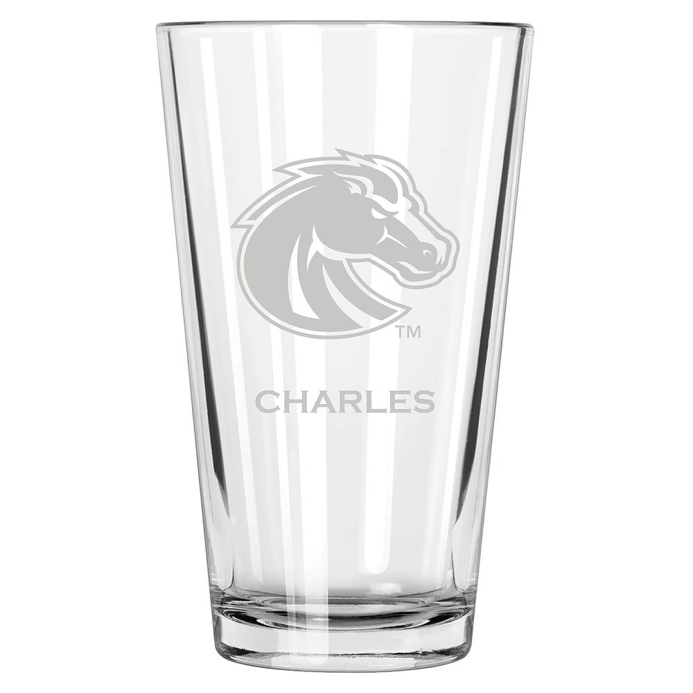Boise State Broncos 16oz. Personalized Etched Pint Glass