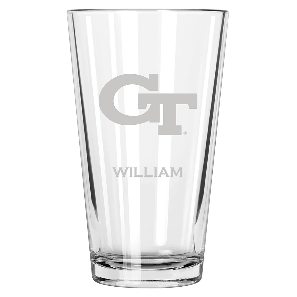 Georgia Tech Yellow Jackets 16oz. Personalized Etched Pint Glass