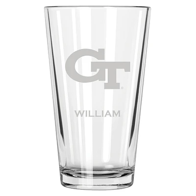 Georgia Tech Yellow Jackets 16oz. Personalized Etched Pint Glass