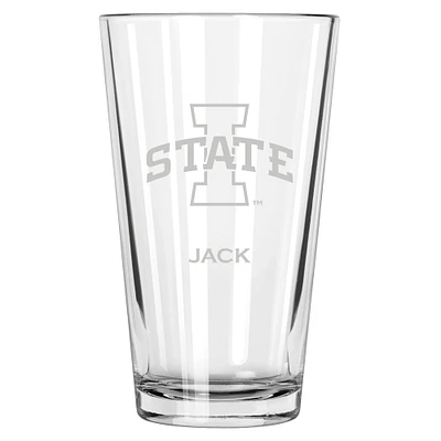 Iowa State Cyclones 16oz. Personalized Etched Pint Glass