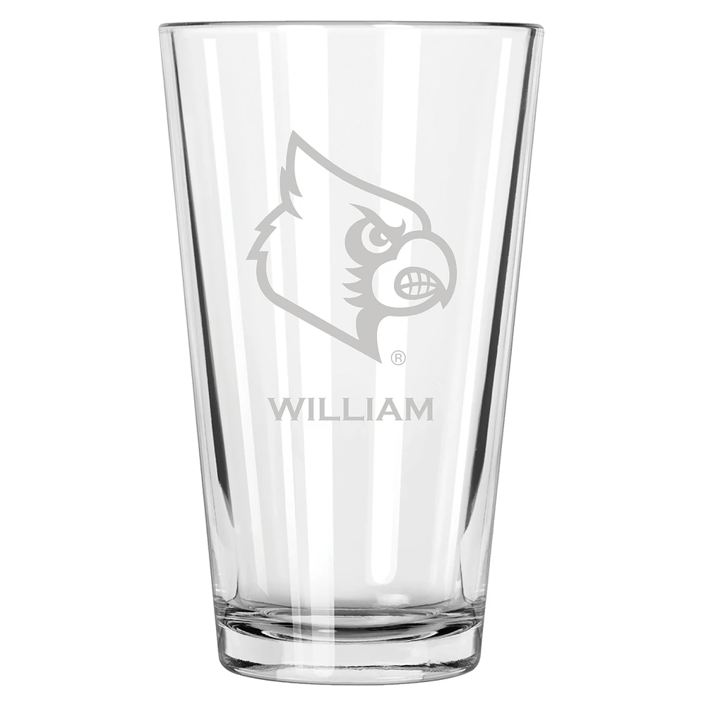 Louisville Cardinals 16oz. Personalized Etched Pint Glass