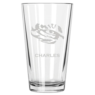 LSU Tigers 16oz. Personalized Etched Pint Glass