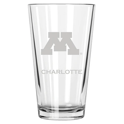 Minnesota Golden Gophers 16oz. Personalized Etched Pint Glass