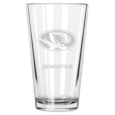 Missouri Tigers 16oz. Personalized Etched Pint Glass