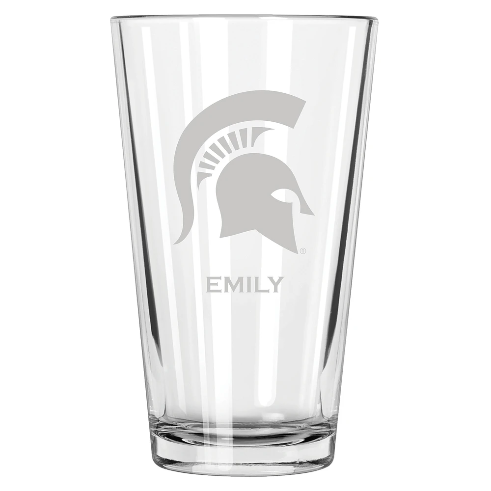Michigan State Spartans 16oz. Personalized Etched Pint Glass