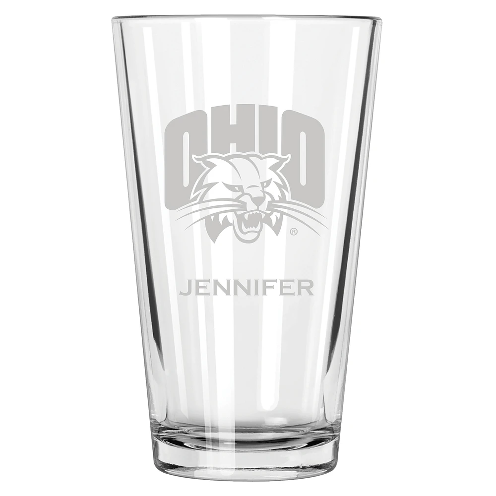 Ohio Bobcats 16oz. Personalized Etched Pint Glass