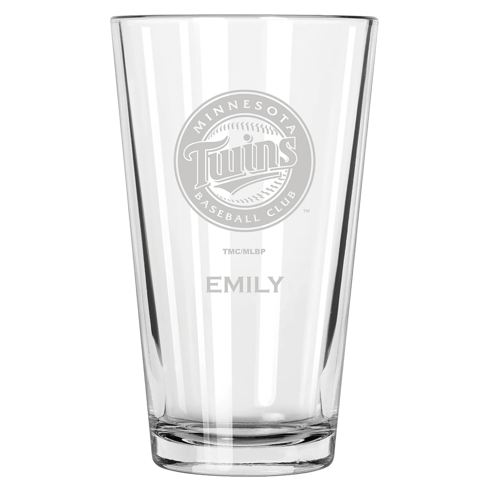 Minnesota Twins 16oz. Personalized Etched Pint Glass