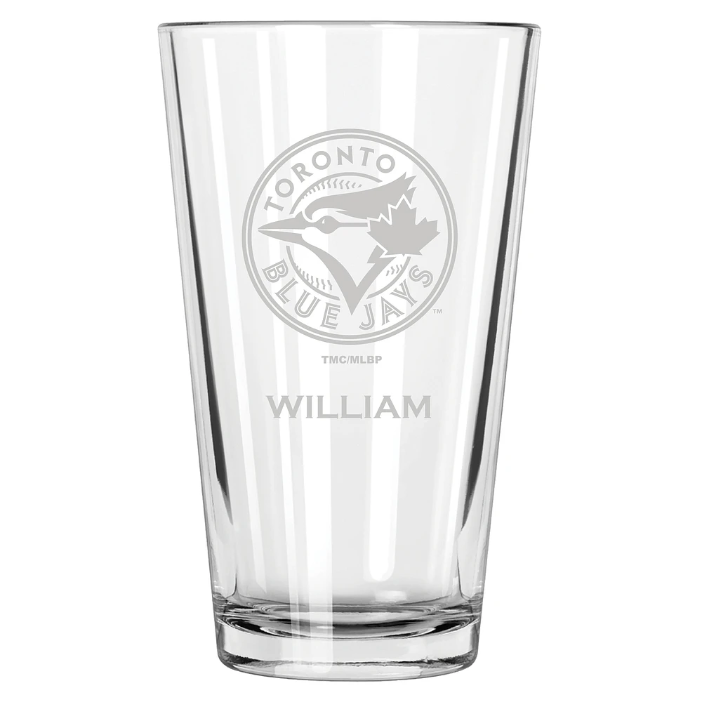 Toronto Blue Jays 16oz. Personalized Etched Pint Glass