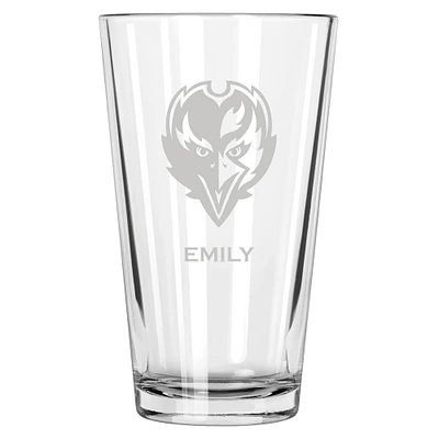 Baltimore Ravens 16oz. Personalized Etched Pint Glass
